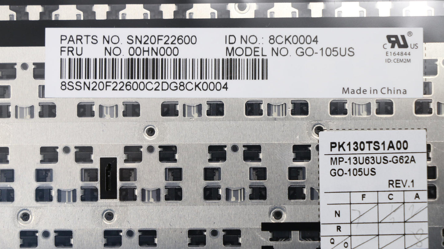Lenovo Laptop Keyboard - 00HN000