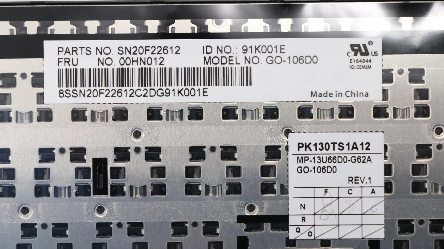 Lenovo Ki Keyboards Internal - 00HN012