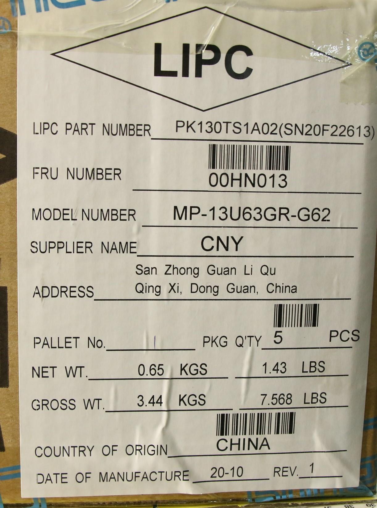 Lenovo Ki Keyboards Internal - 00HN013