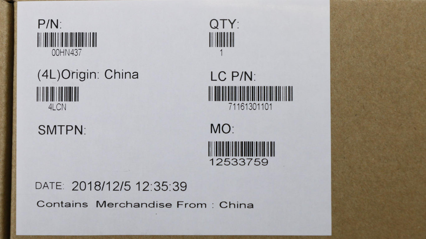 Lenovo Ma Mechanical Assemblies - 00HN437