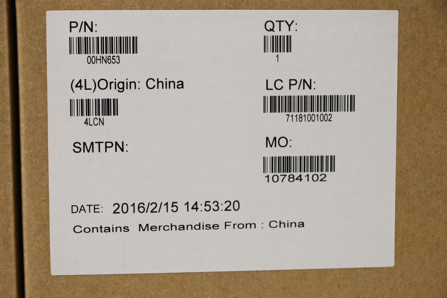 Lenovo Ma Mechanical Assemblies - 00HN653