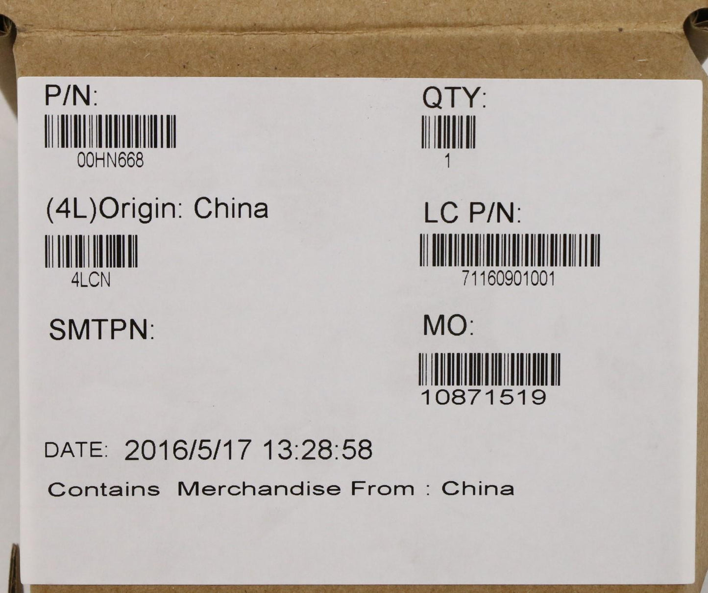 Lenovo Ct Cables Internal - 00HN668
