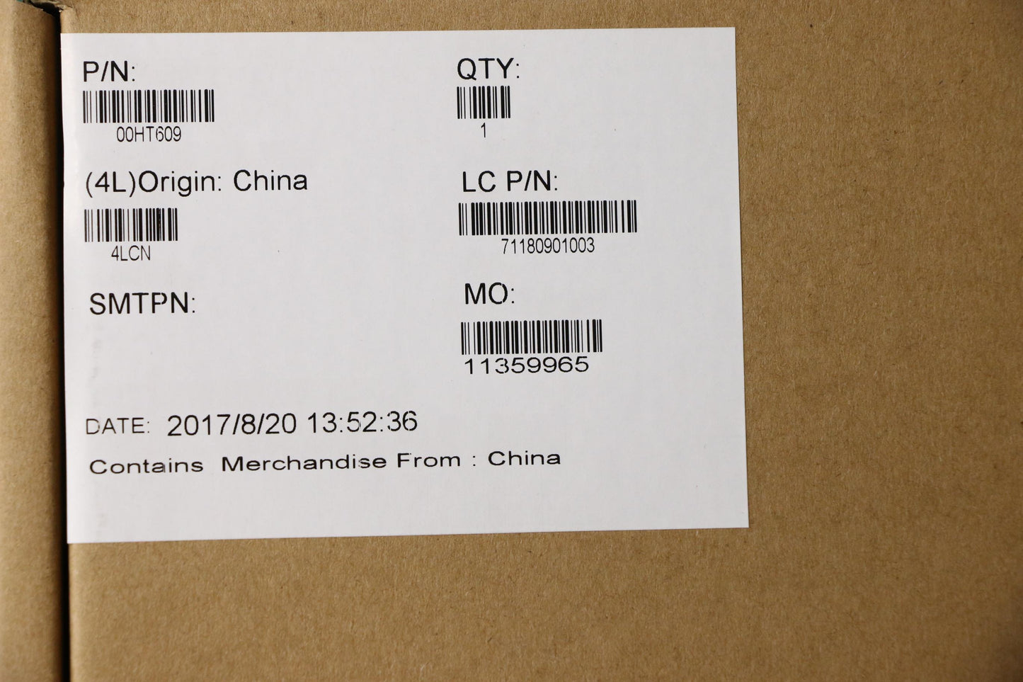 Lenovo Ma Mechanical Assemblies - 00HT609