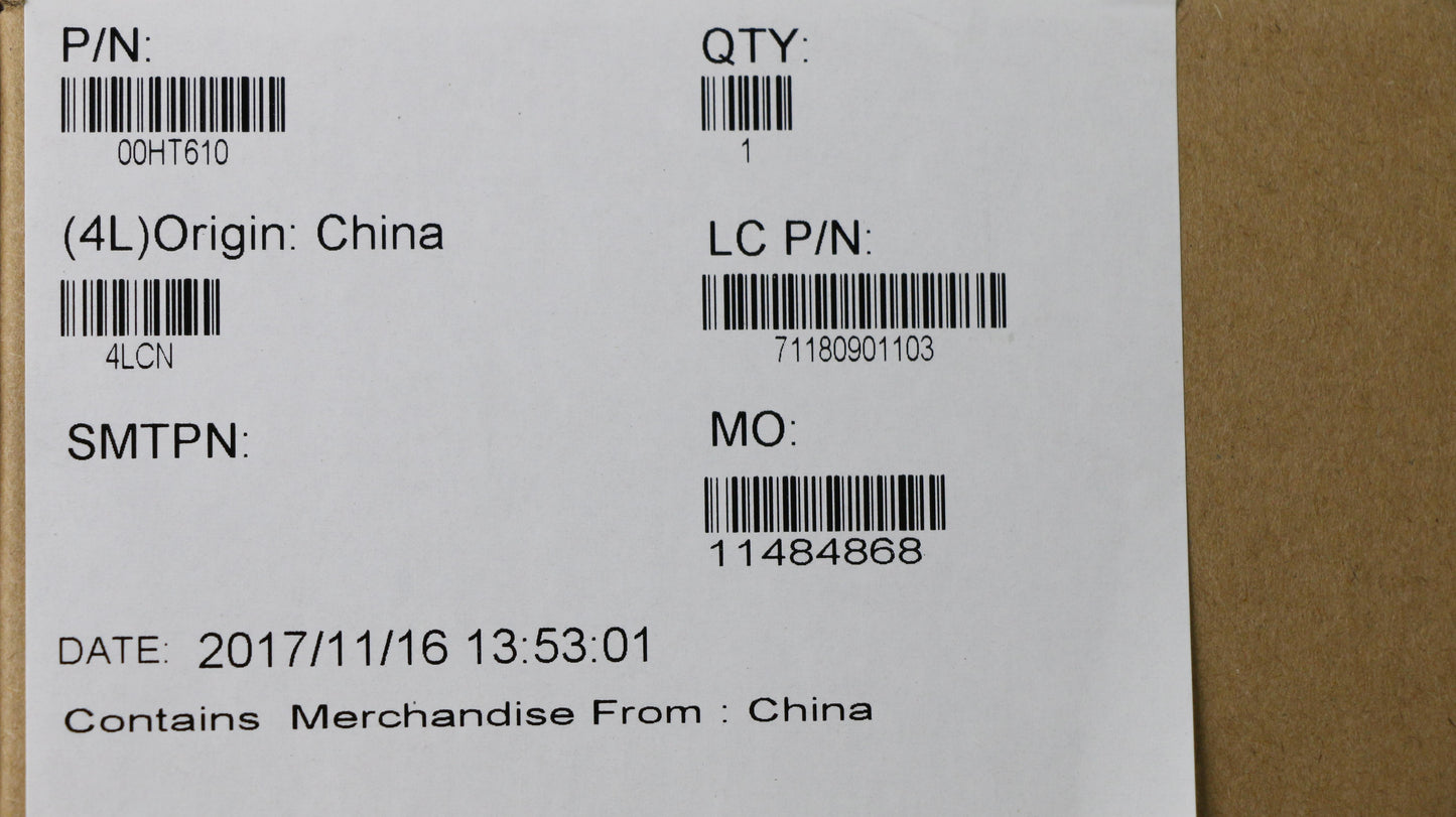 Lenovo Ma Mechanical Assemblies - 00HT610