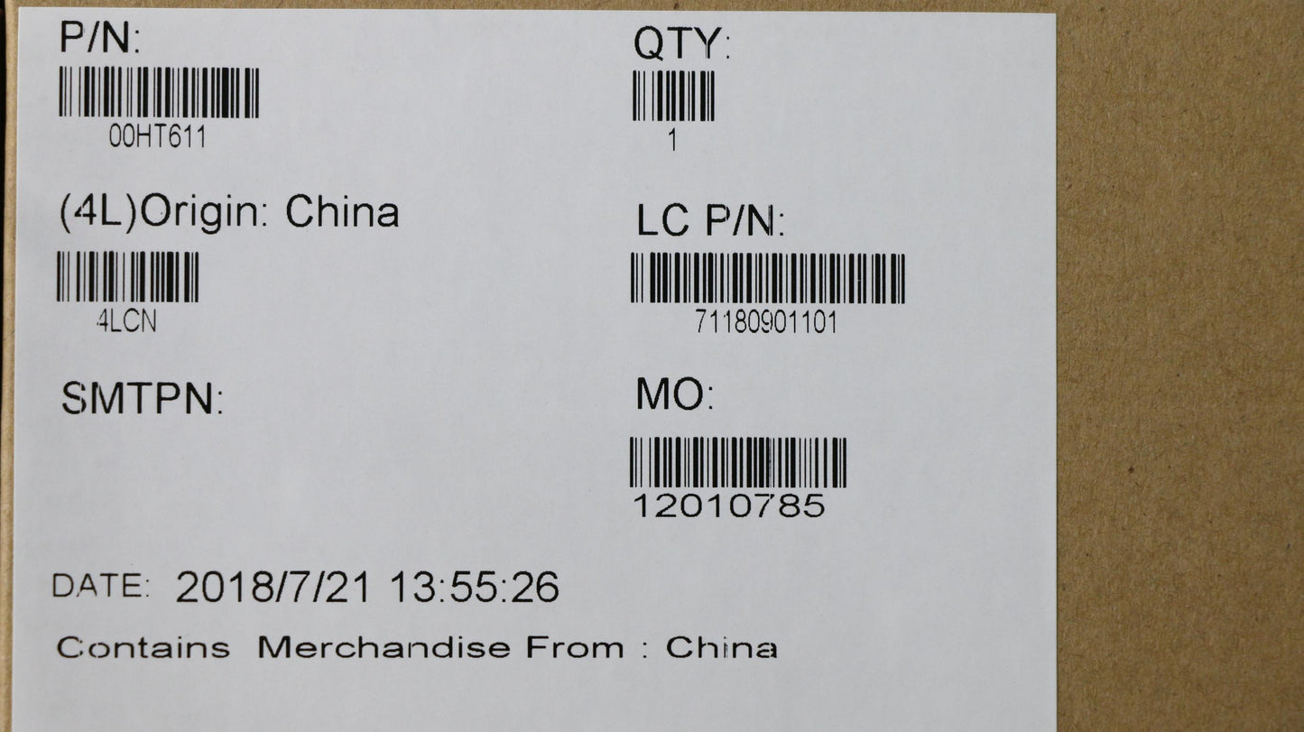Lenovo Ma Mechanical Assemblies - 00HT611