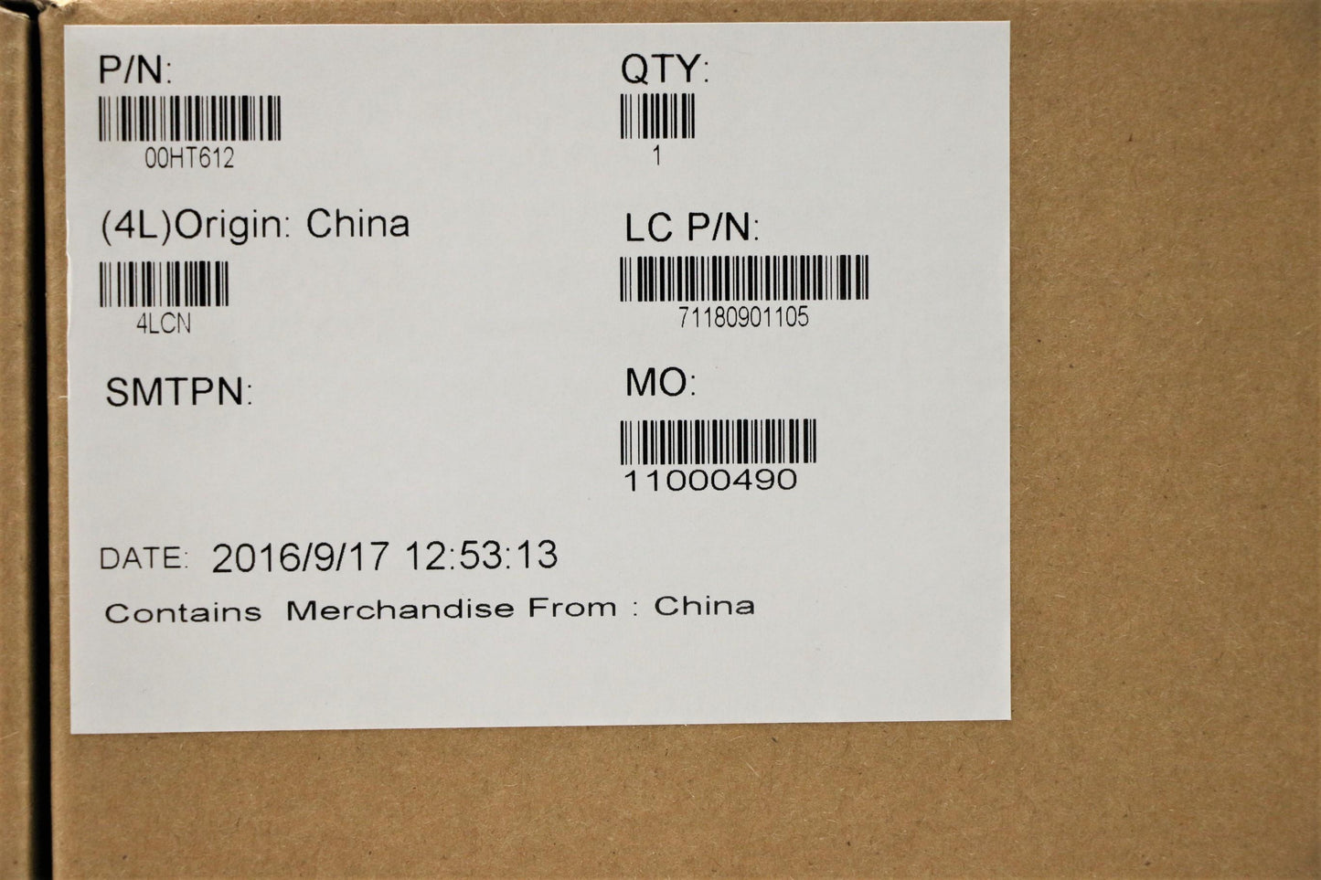 Lenovo Ma Mechanical Assemblies - 00HT612