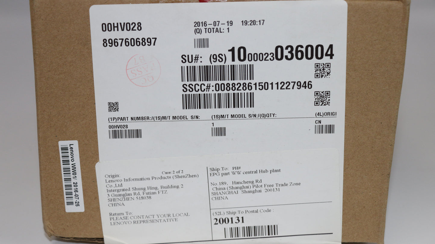 Lenovo Ma Mechanical Assemblies - 00HV028