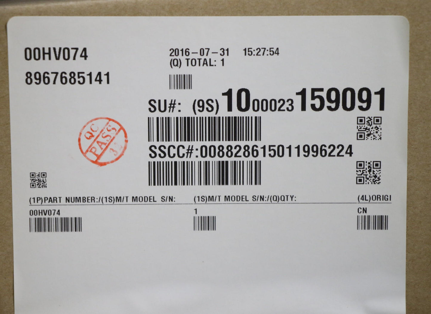 Lenovo Ma Mechanical Assemblies - 00HV074