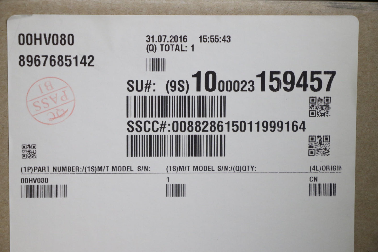 Lenovo Ma Mechanical Assemblies - 00HV080