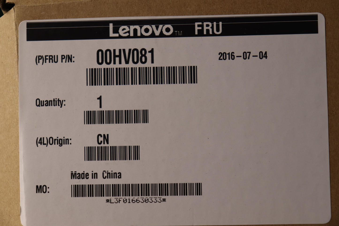 Lenovo Ma Mechanical Assemblies - 00HV081