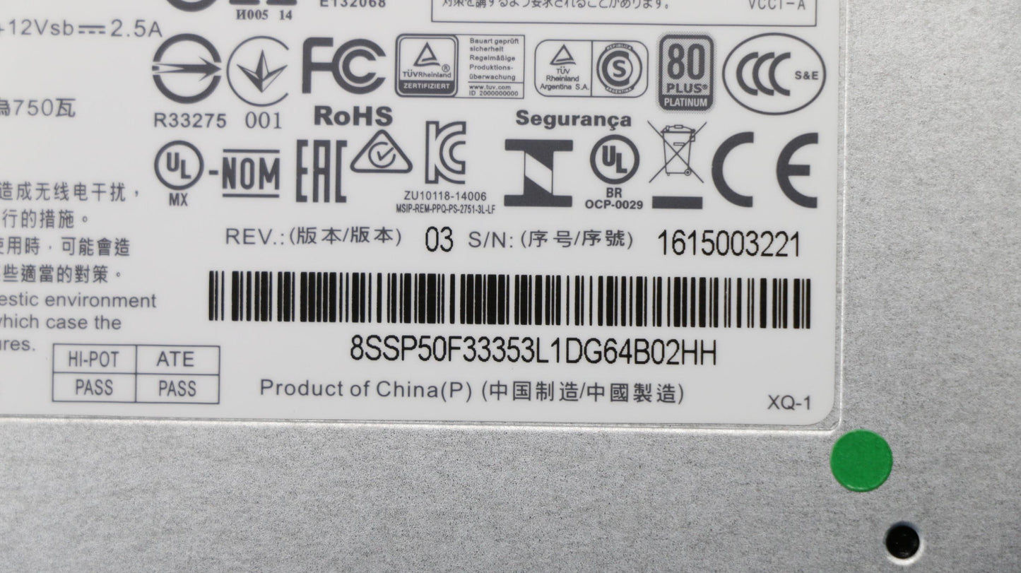 Lenovo Ps Power Supplies Internal - 00HV322