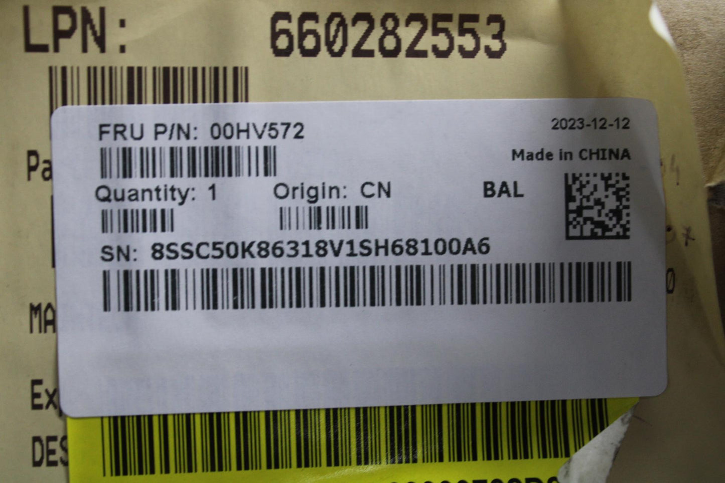 Lenovo Ci Cards Misc Internal - 00HV572