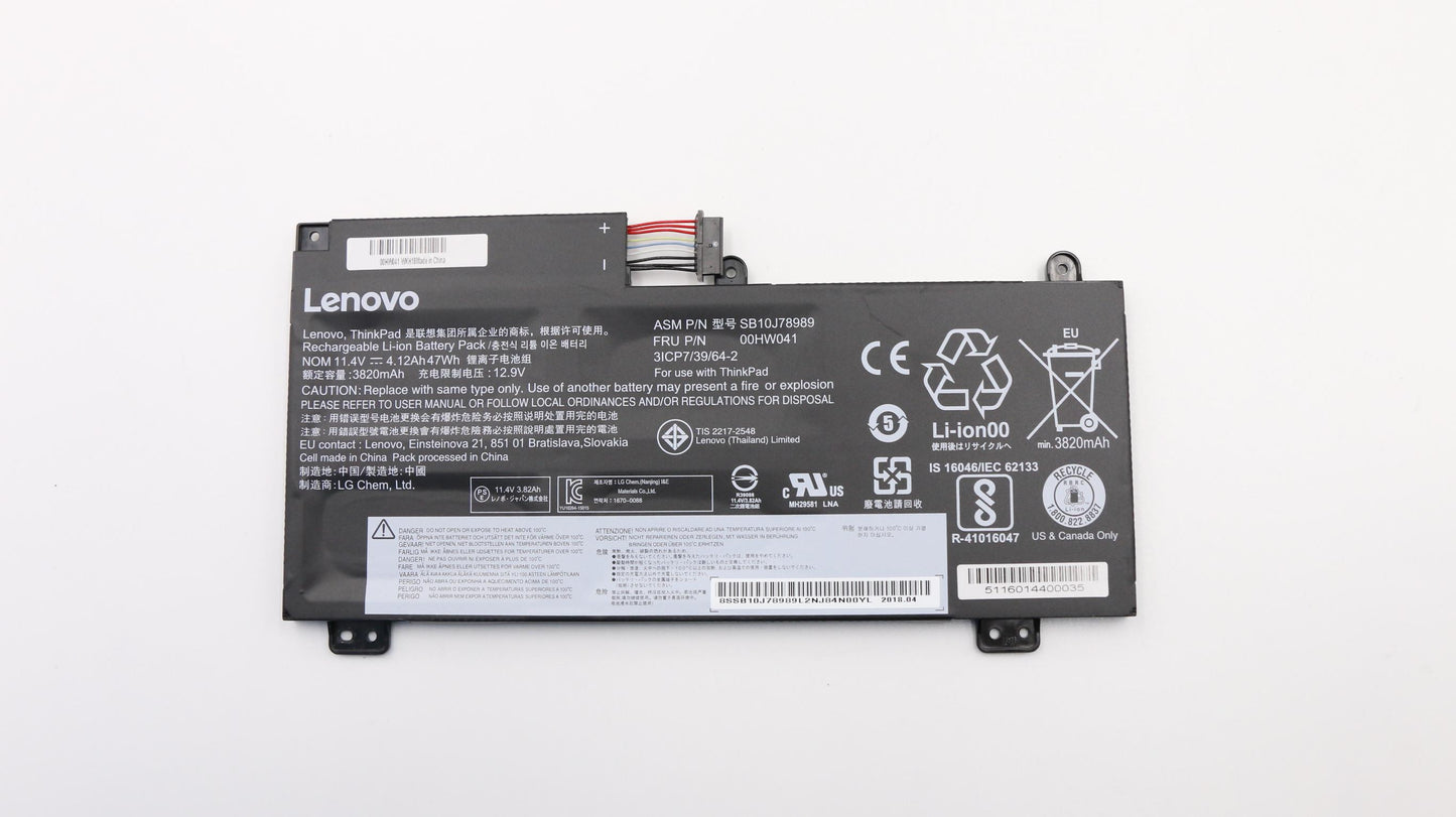 Lenovo 00HW041 Ba Rechargeable Batteries