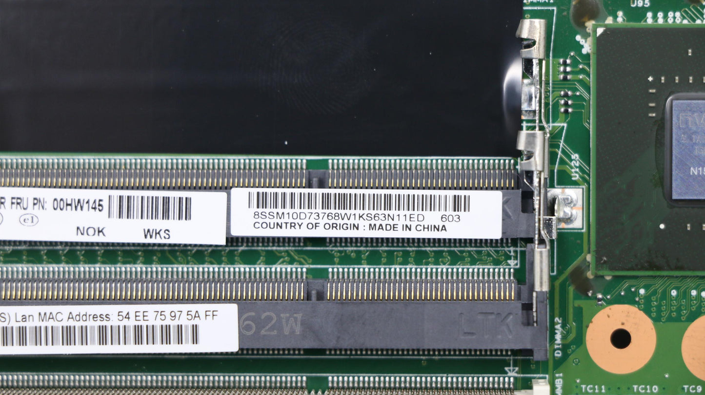 Lenovo Mainboard Assembly Lkm-1 W541 - 00HW145