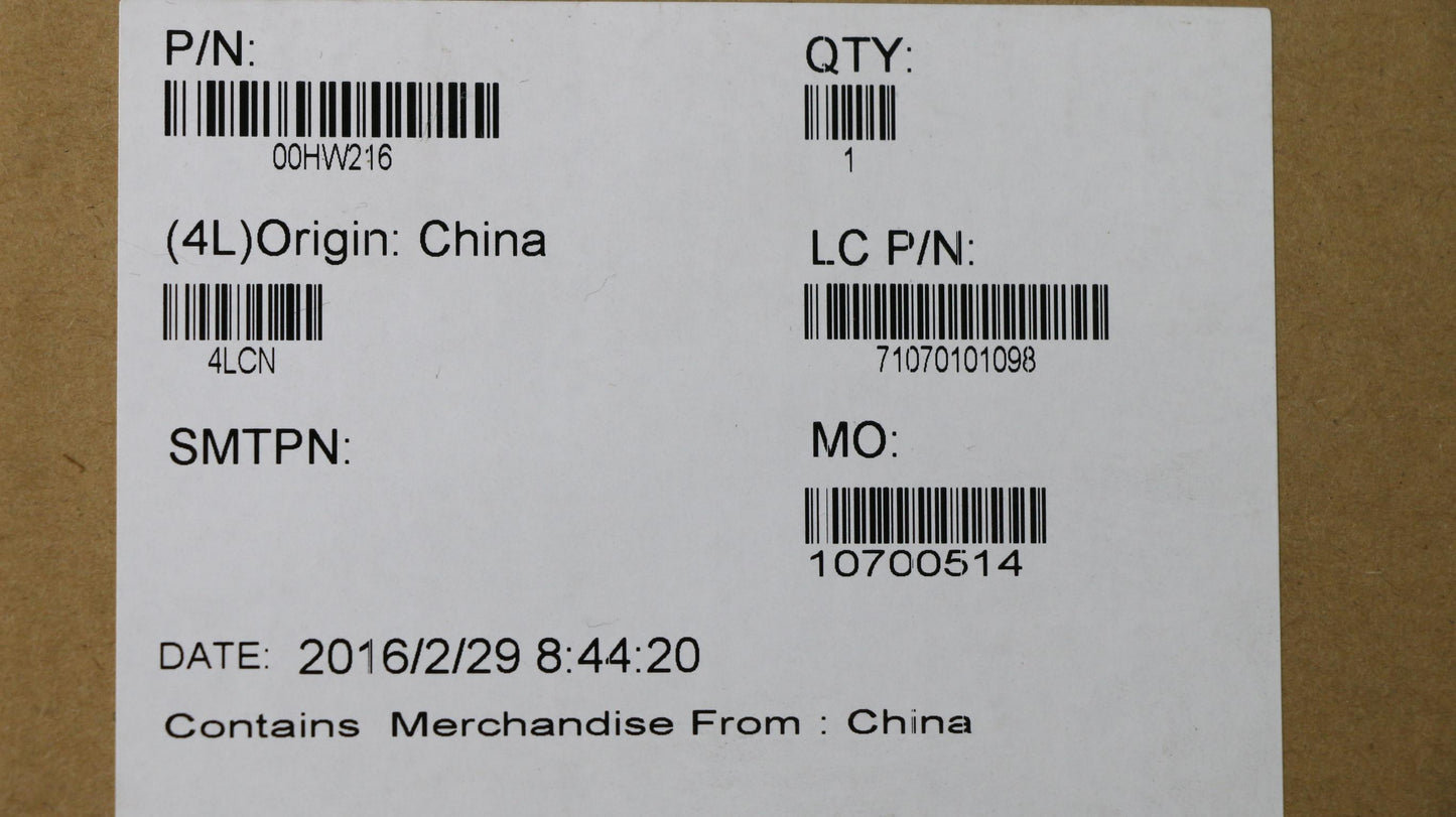 Lenovo 00Hw216 - Part