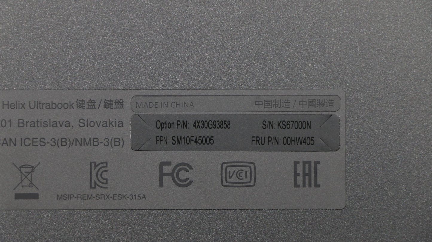 Lenovo Ki Keyboards Internal - 00HW405