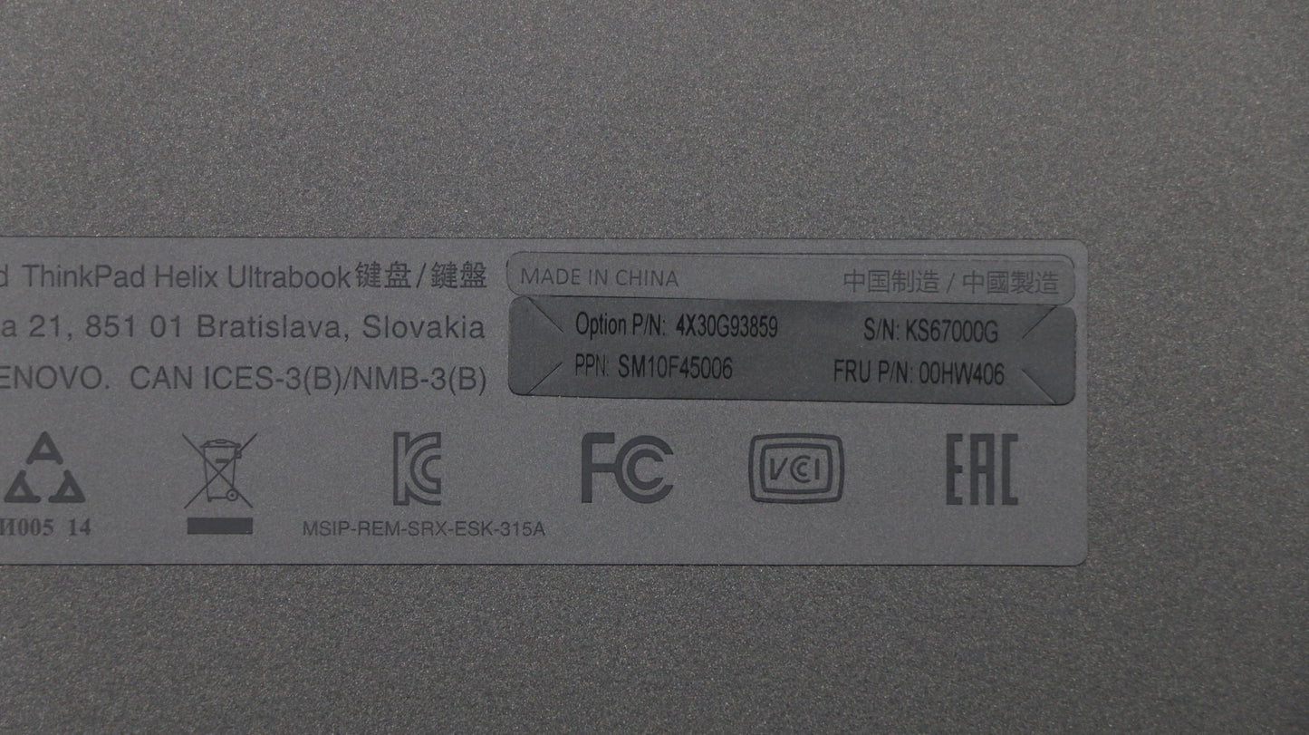 Lenovo Ki Keyboards Internal - 00HW406