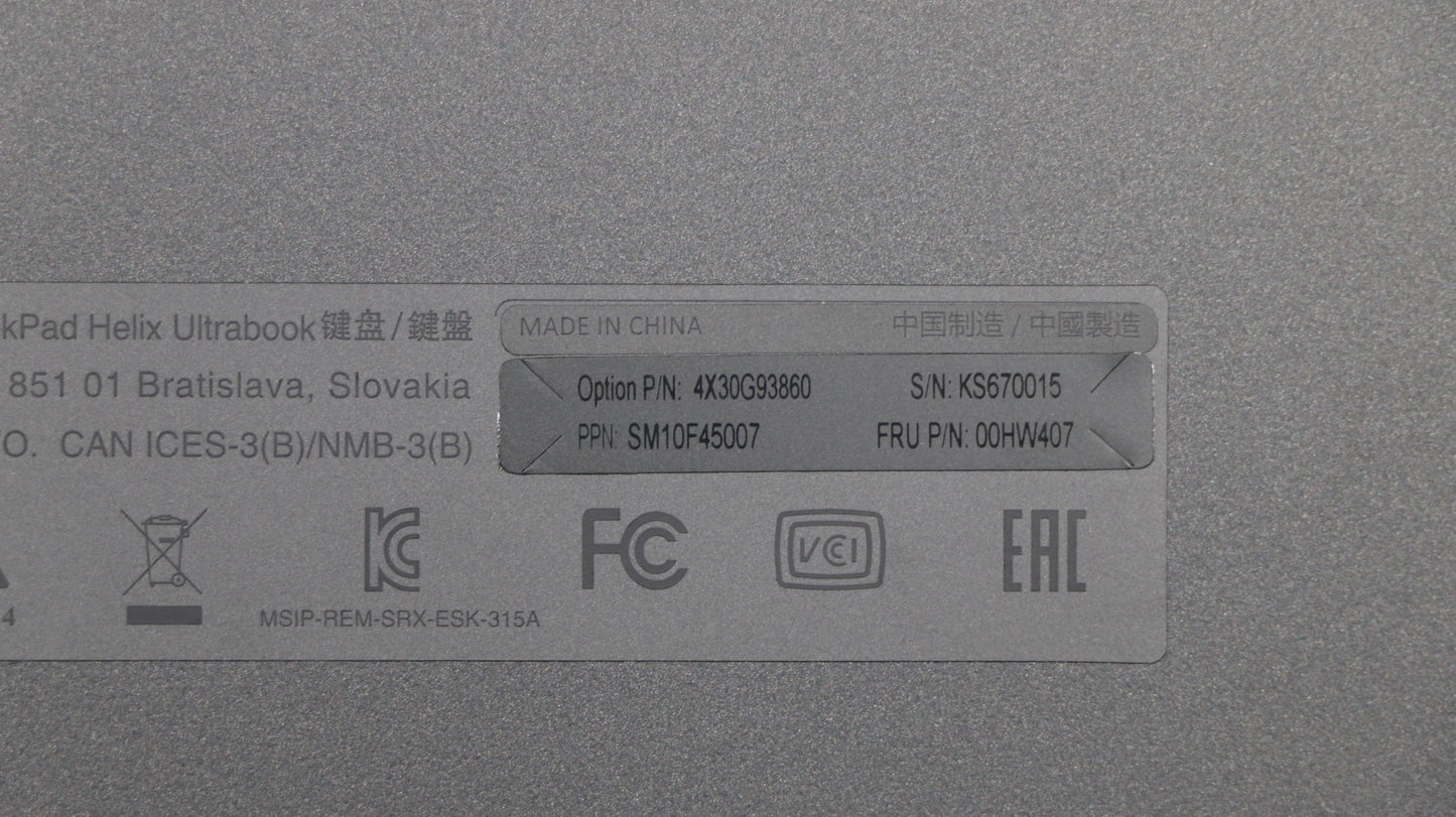 Lenovo Ki Keyboards Internal - 00HW407