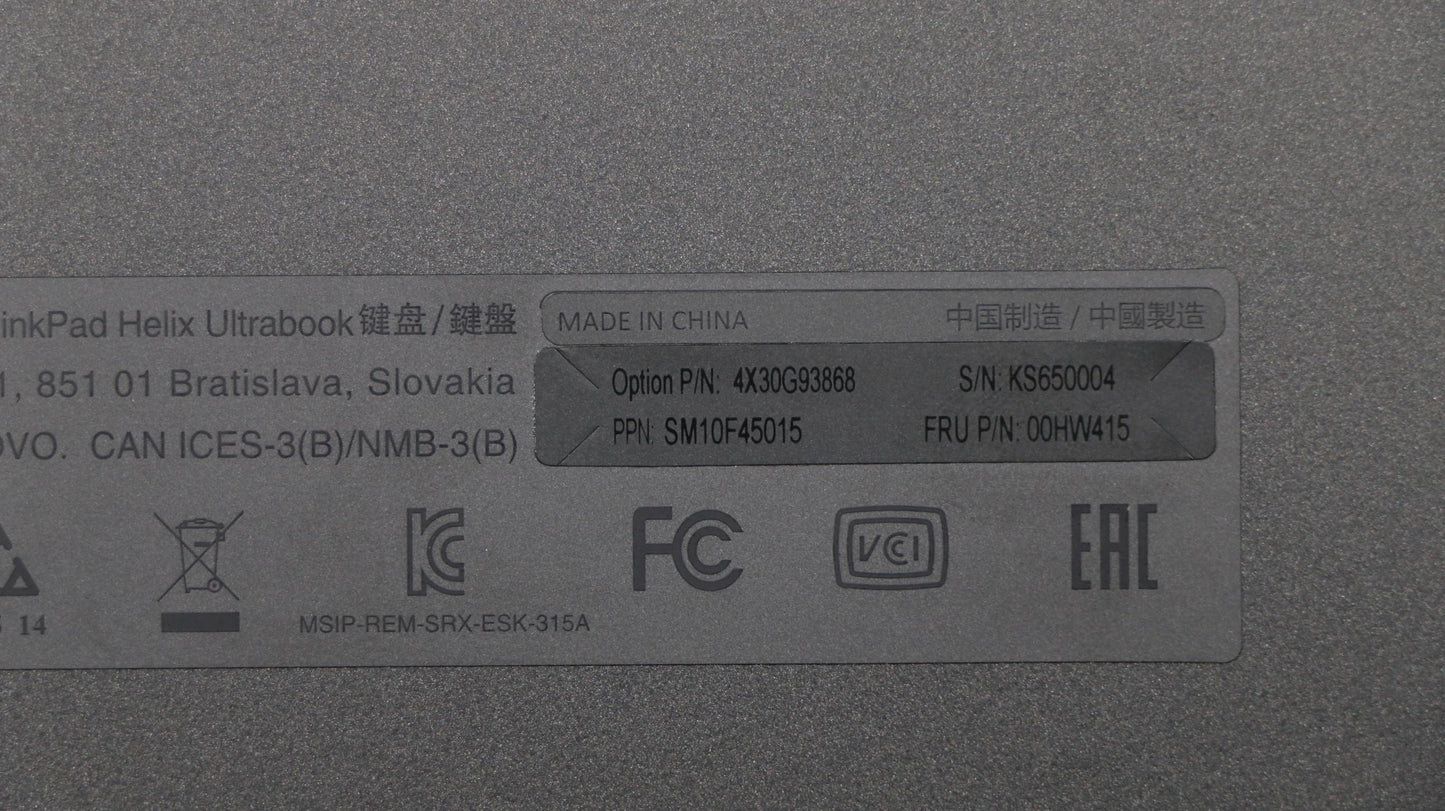 Lenovo Ki Keyboards Internal - 00HW415