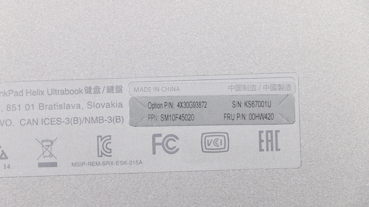 Lenovo Ki Keyboards Internal - 00HW420