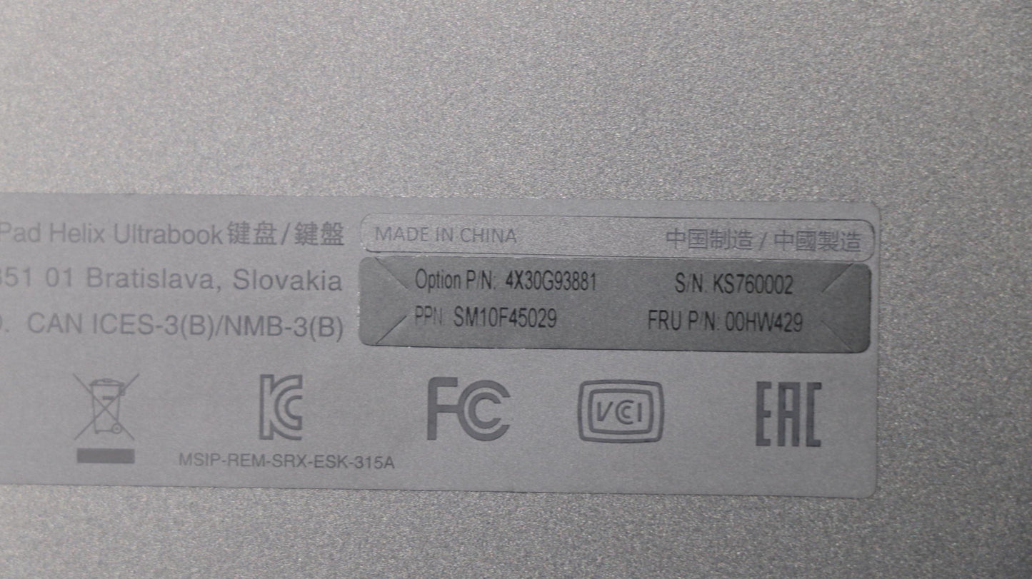 Lenovo Ki Keyboards Internal - 00HW429