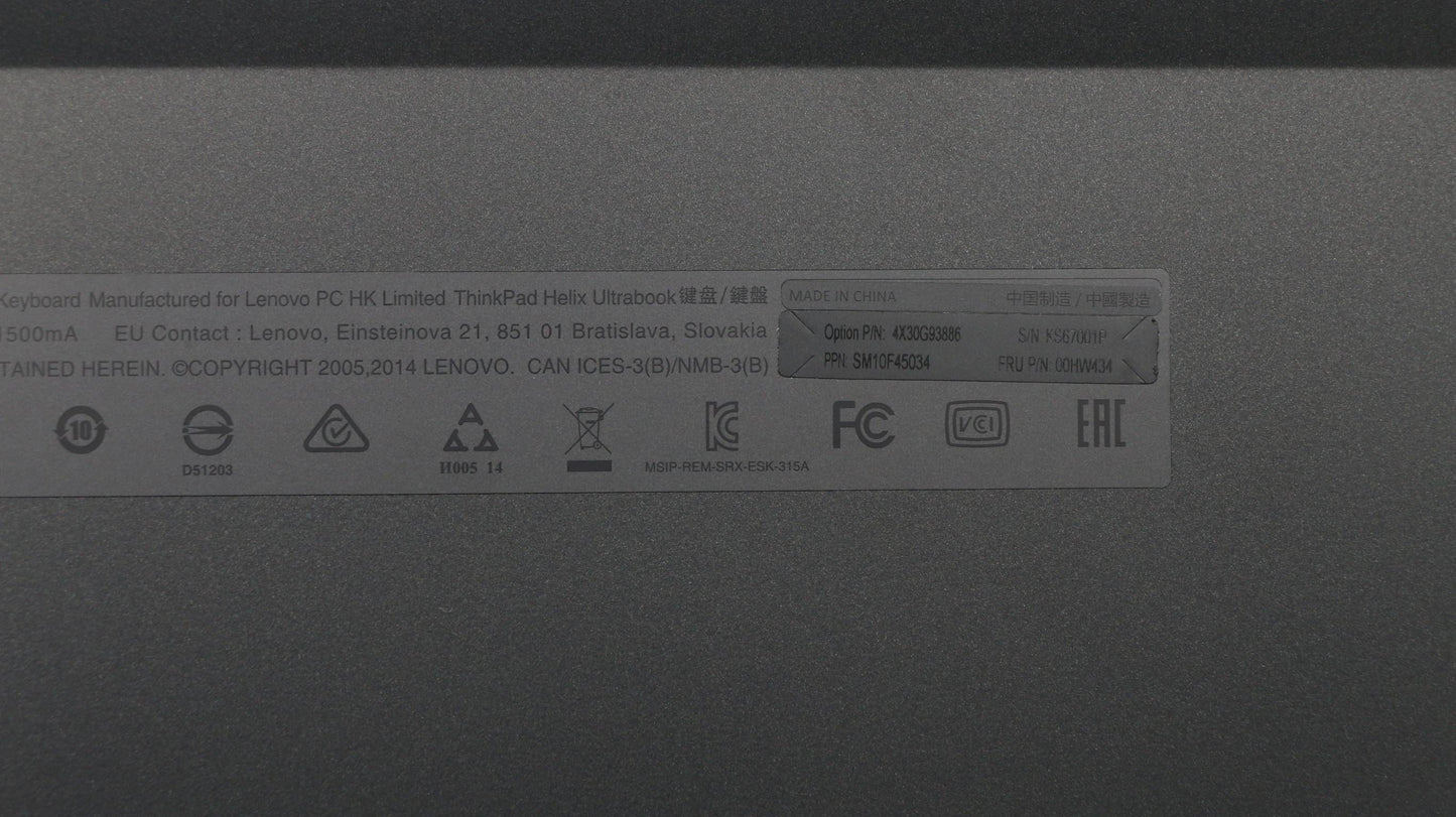 Lenovo Ki Keyboards Internal - 00HW434