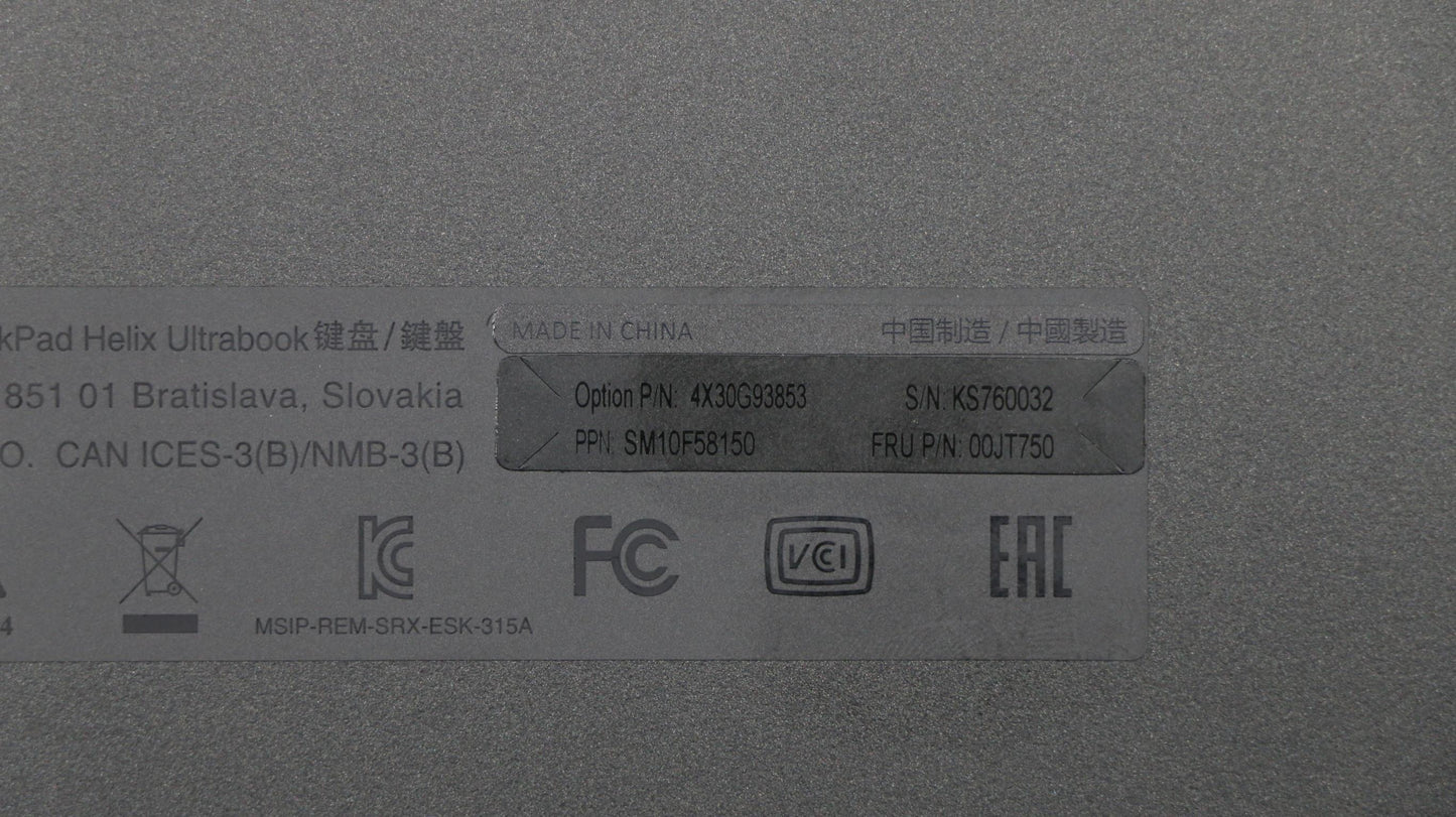 Lenovo Ki Keyboards Internal - 00JT750