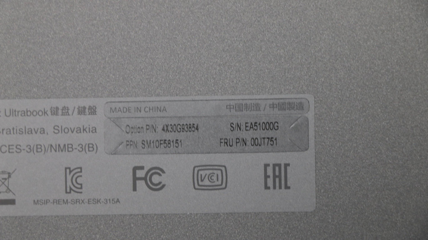 Lenovo Ki Keyboards Internal - 00JT751