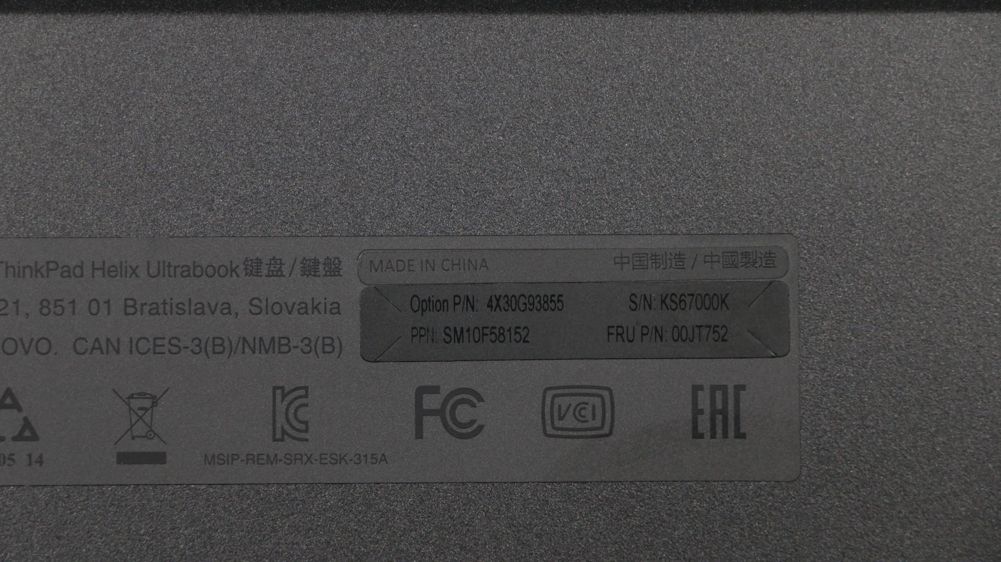 Lenovo Ki Keyboards Internal - 00JT752
