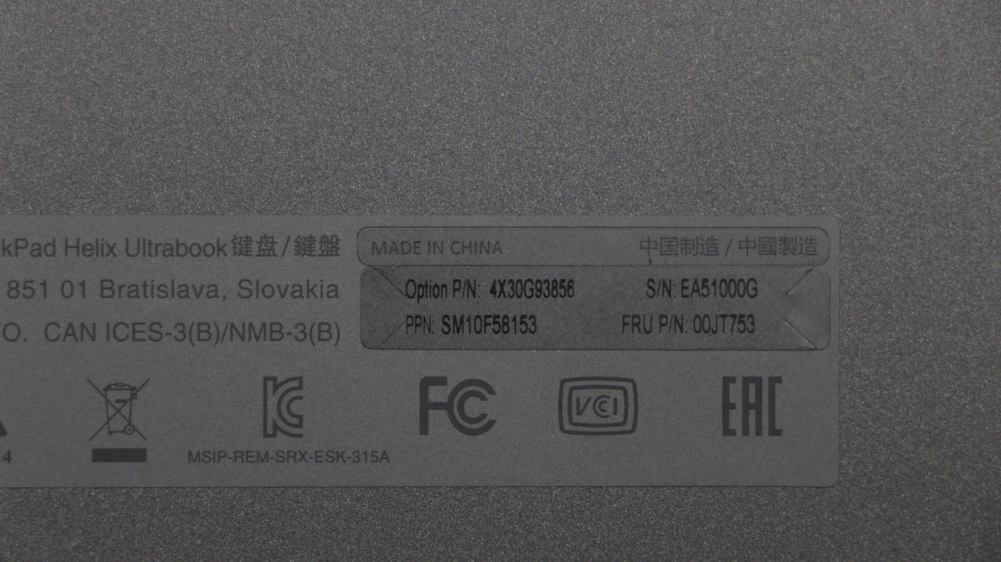 Lenovo Ki Keyboards Internal - 00JT753