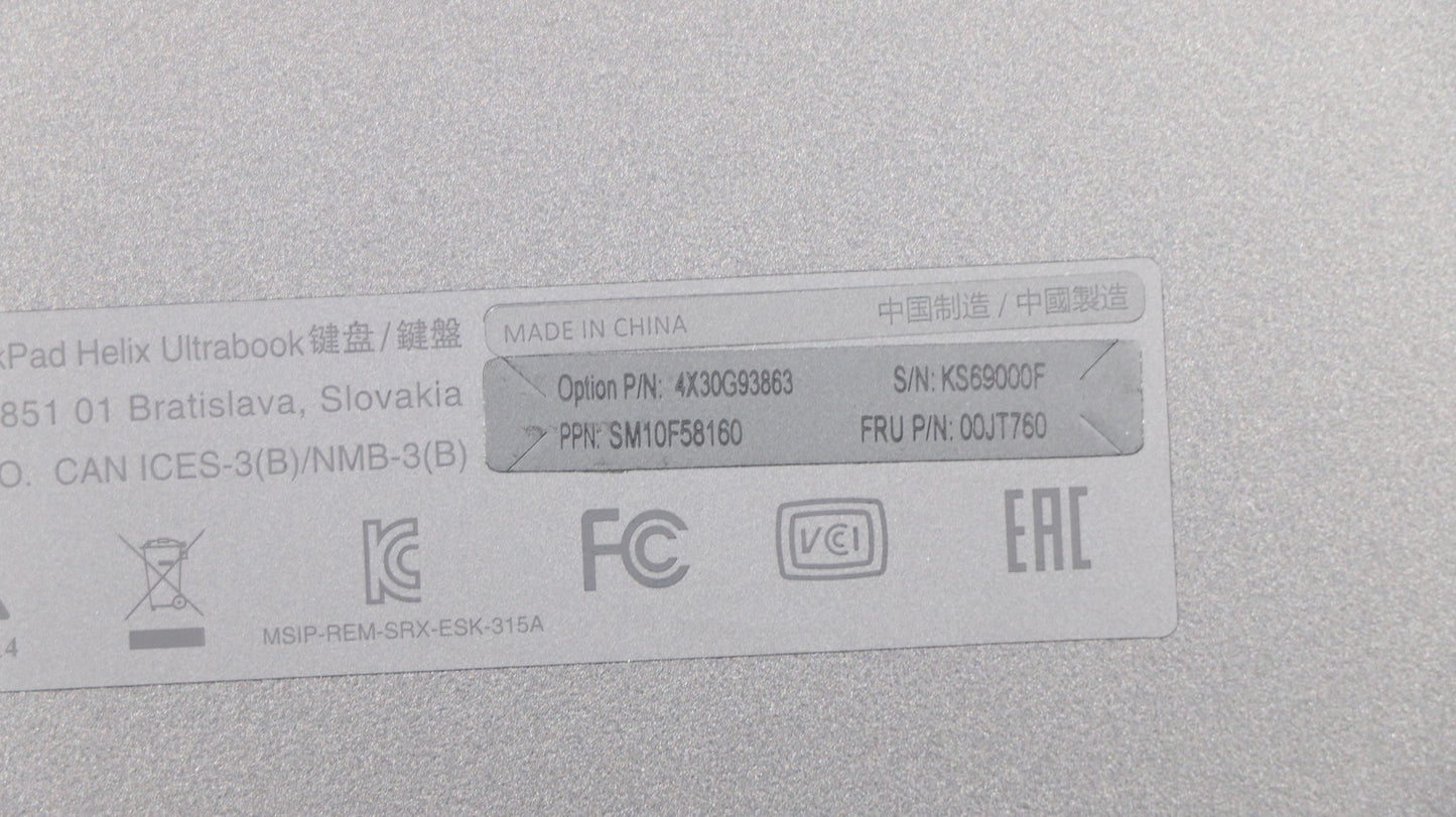 Lenovo Ki Keyboards Internal - 00JT760