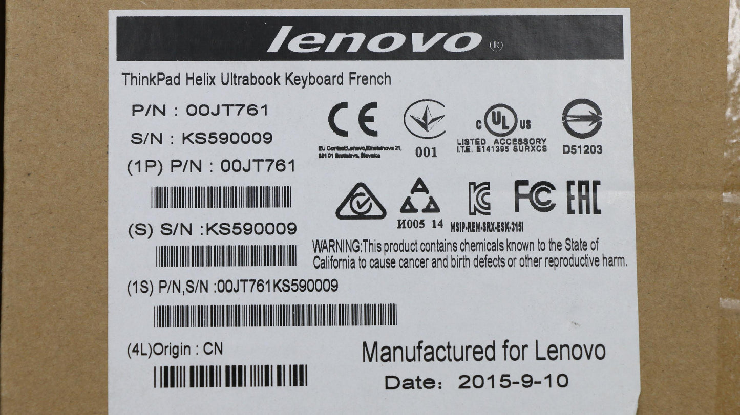 Lenovo Ki Keyboards Internal - 00JT761