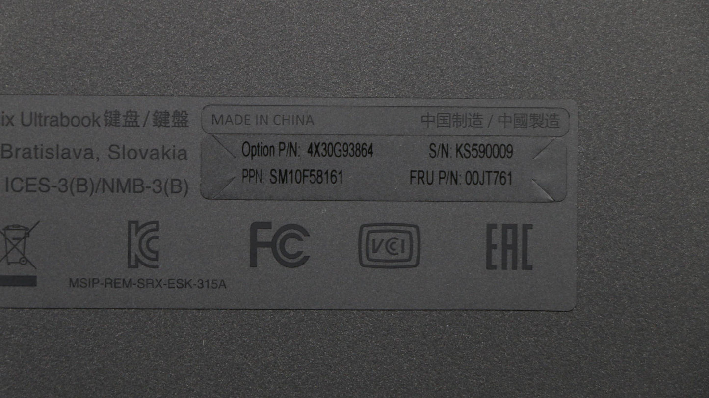 Lenovo Ki Keyboards Internal - 00JT761