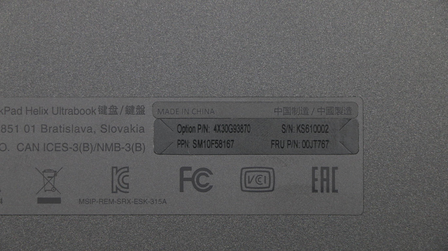 Lenovo Ki Keyboards Internal - 00JT767