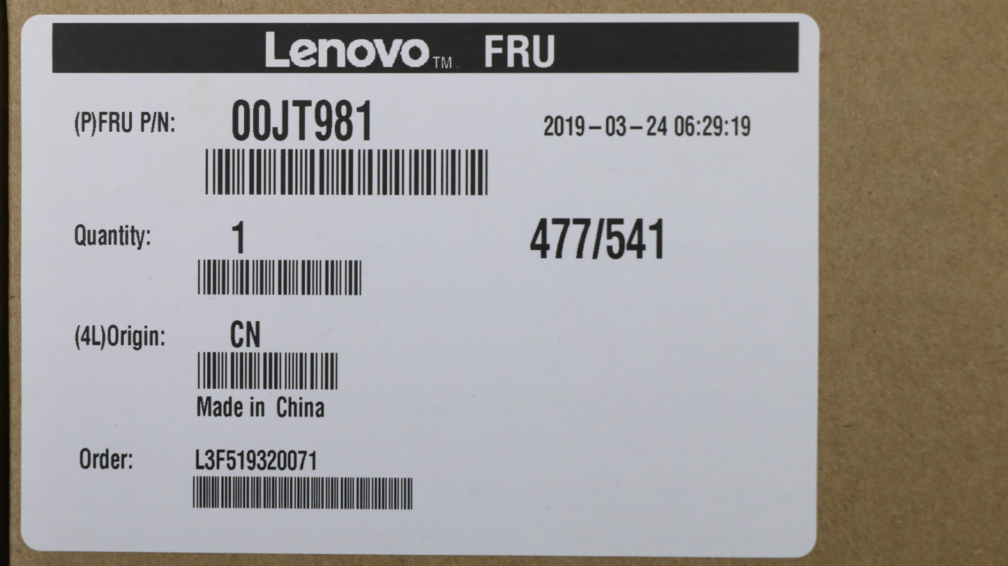 Lenovo Ma Mechanical Assemblies - 00JT981