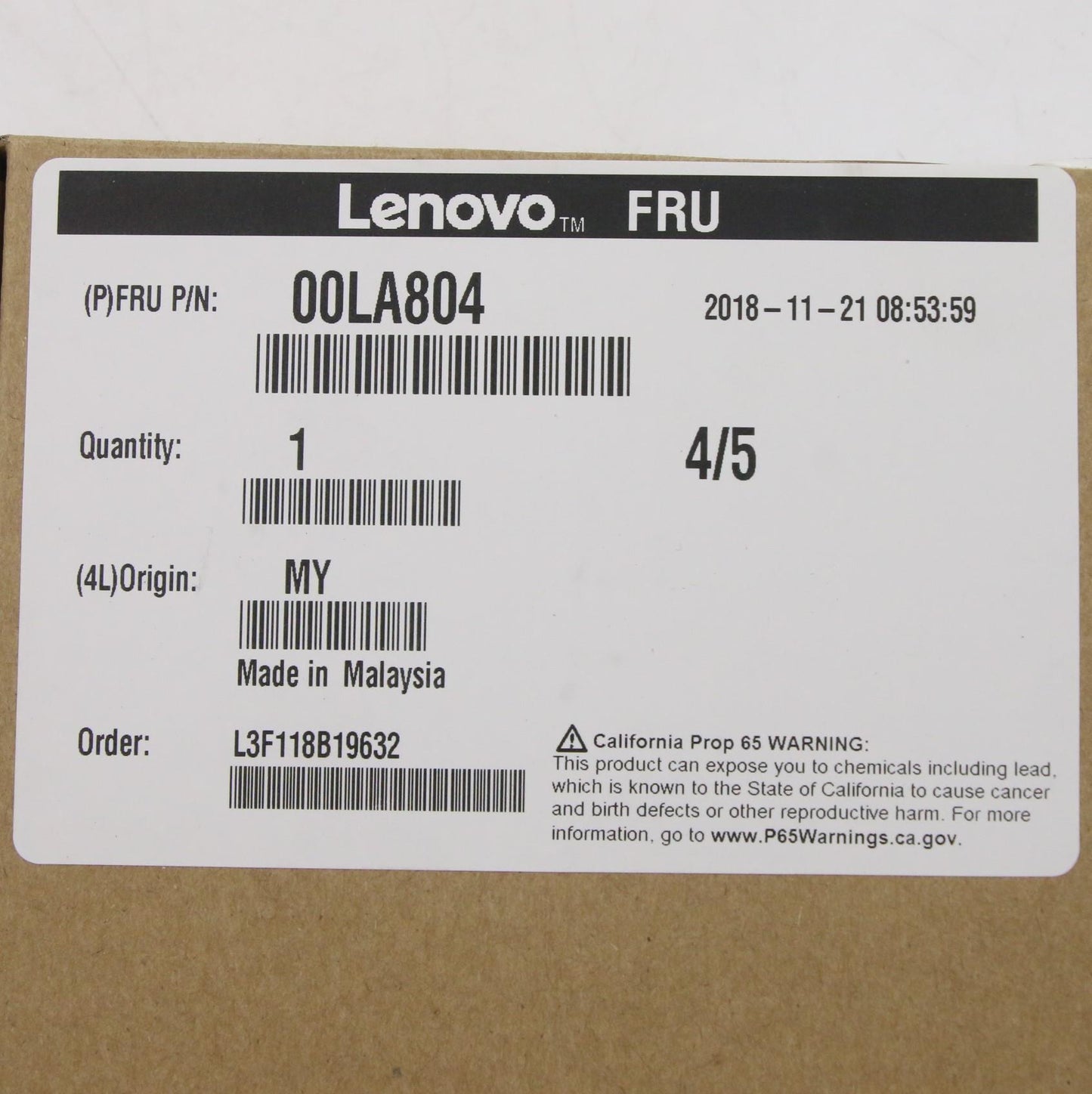 Lenovo Pu Processors - 00LA804
