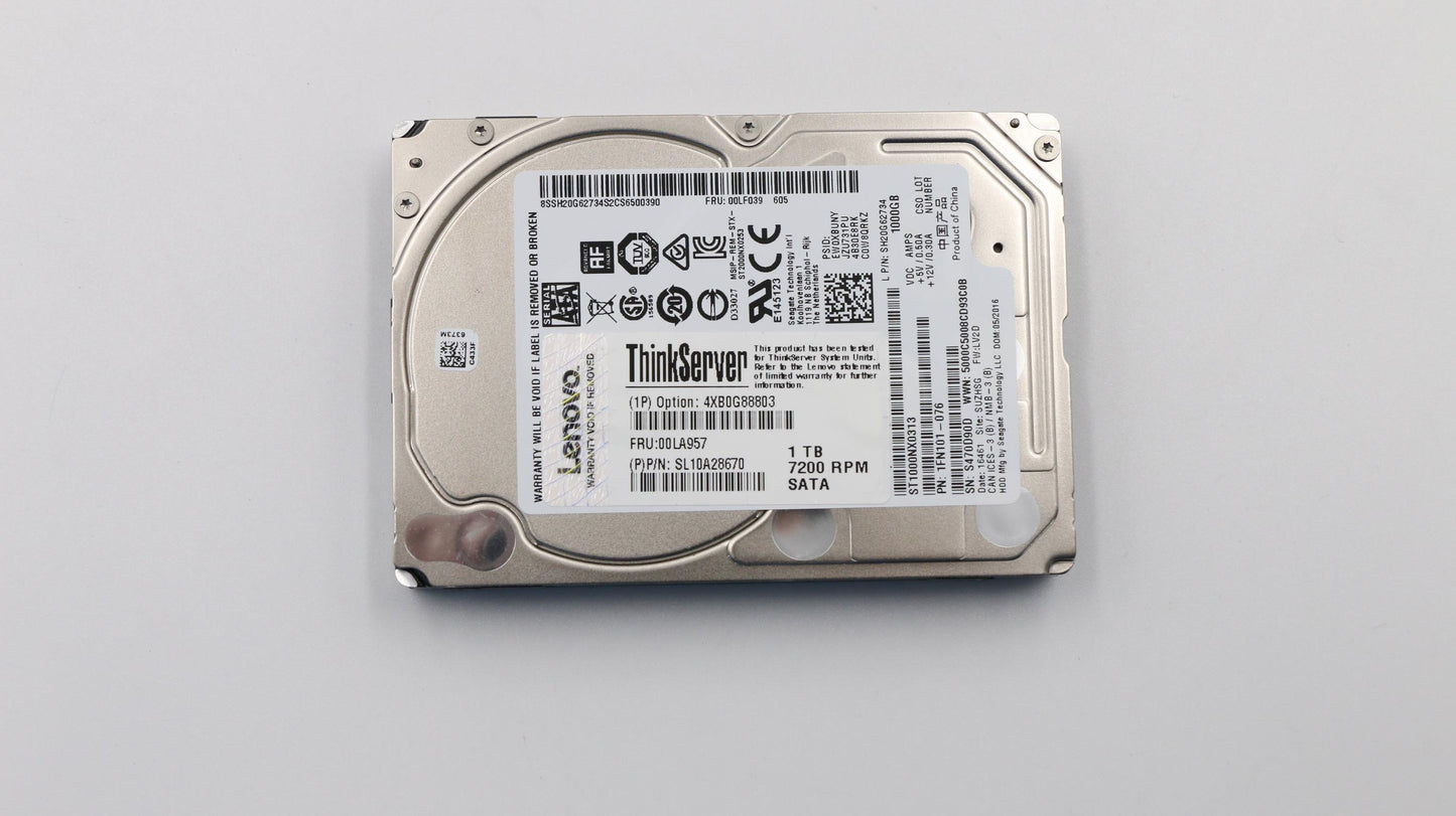 Lenovo Hd Hard Drives - 00LA957