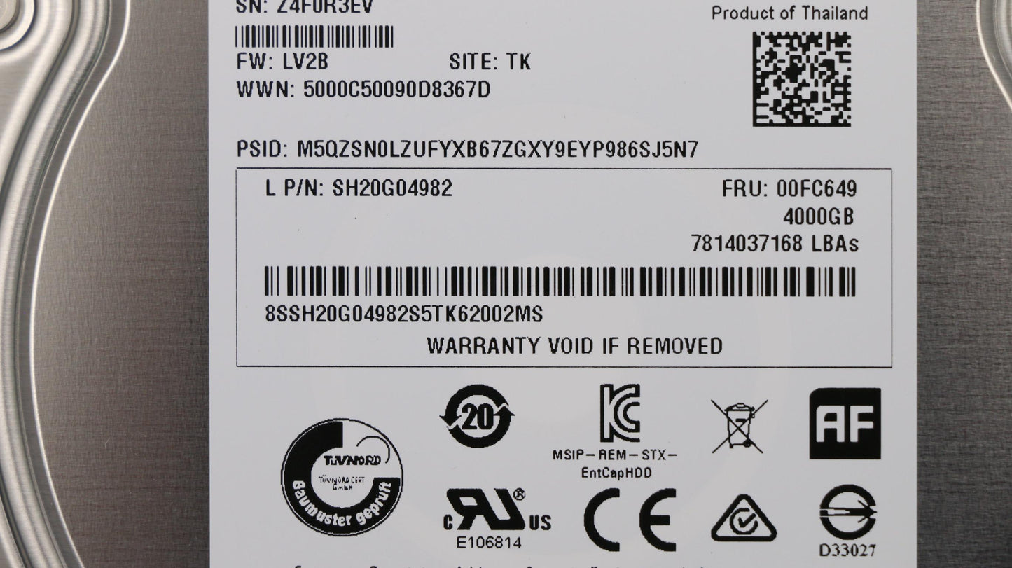 Lenovo Hd Hard Drives - 00LA969