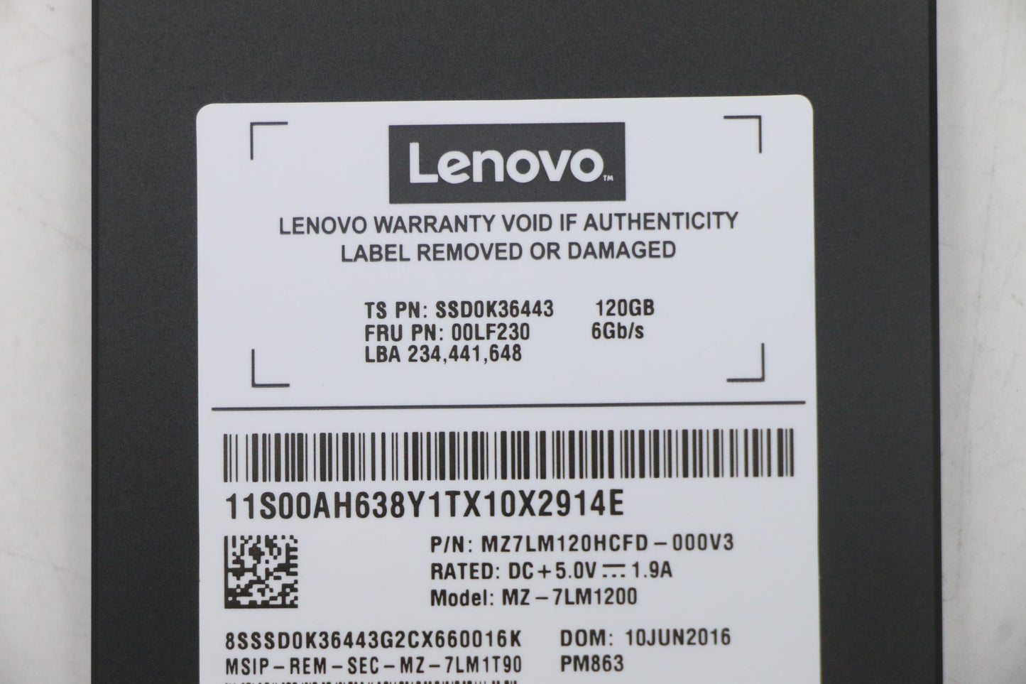 Lenovo Sd Solid State Drives - 00LF230