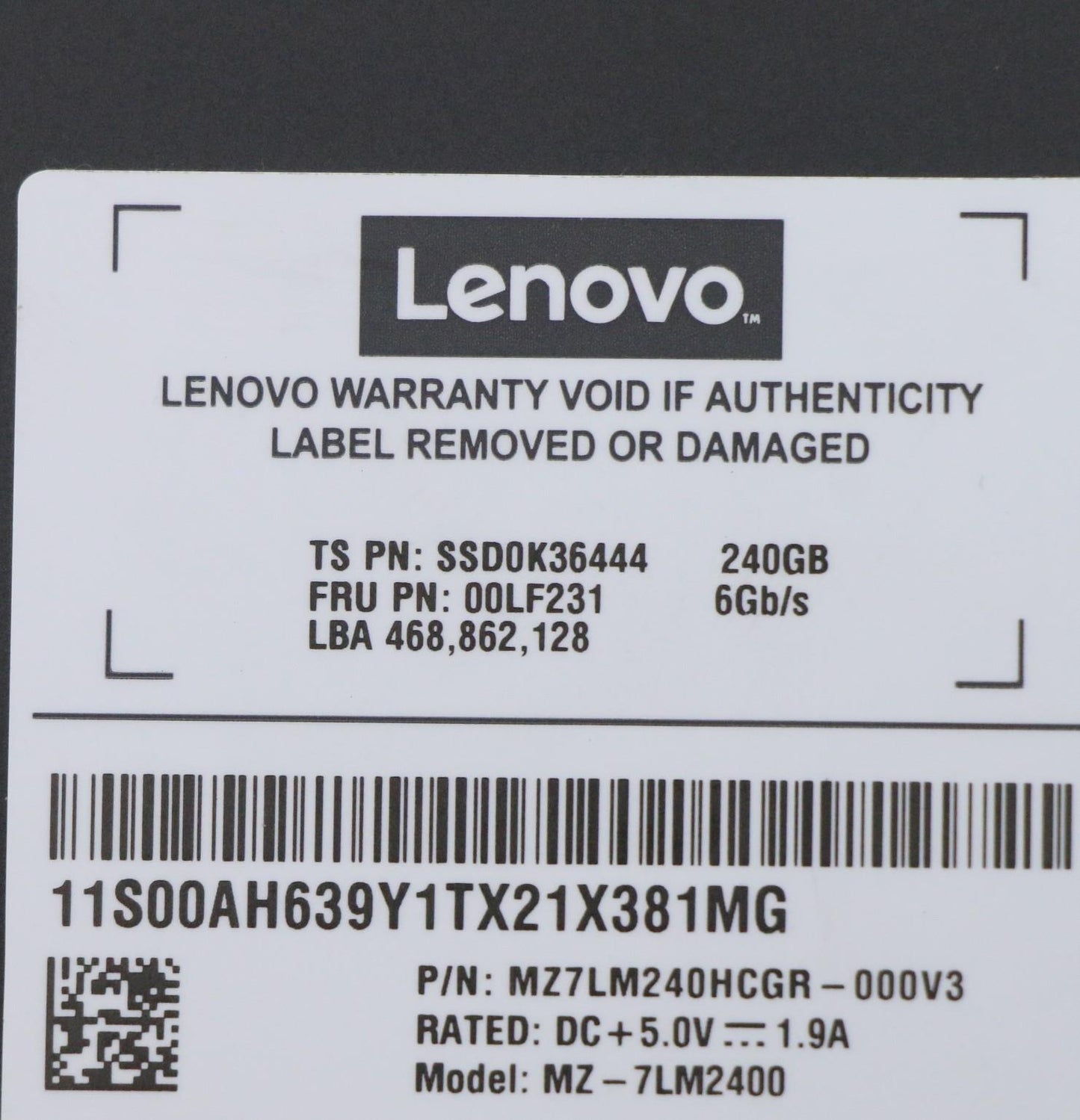 Lenovo Sd Solid State Drives - 00LF231