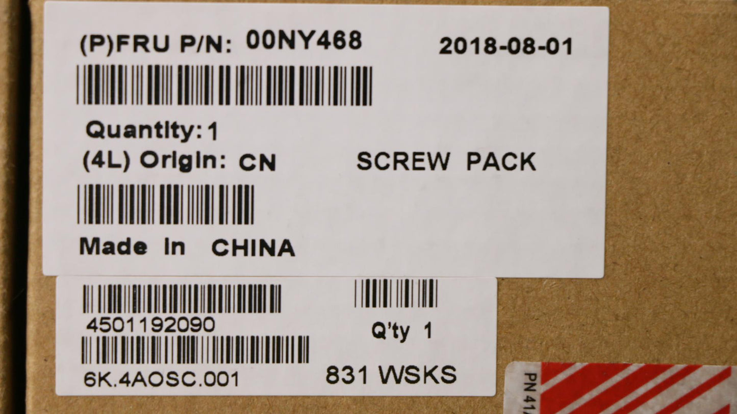 Lenovo 00NY468 Ks Kits Screws And Labels