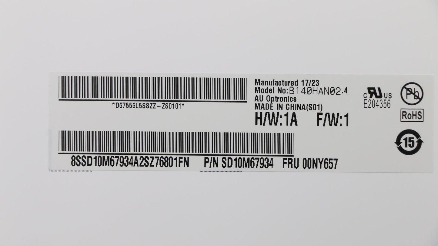 Lenovo Auo 14.0 Fhd Ips Ag - 00NY657