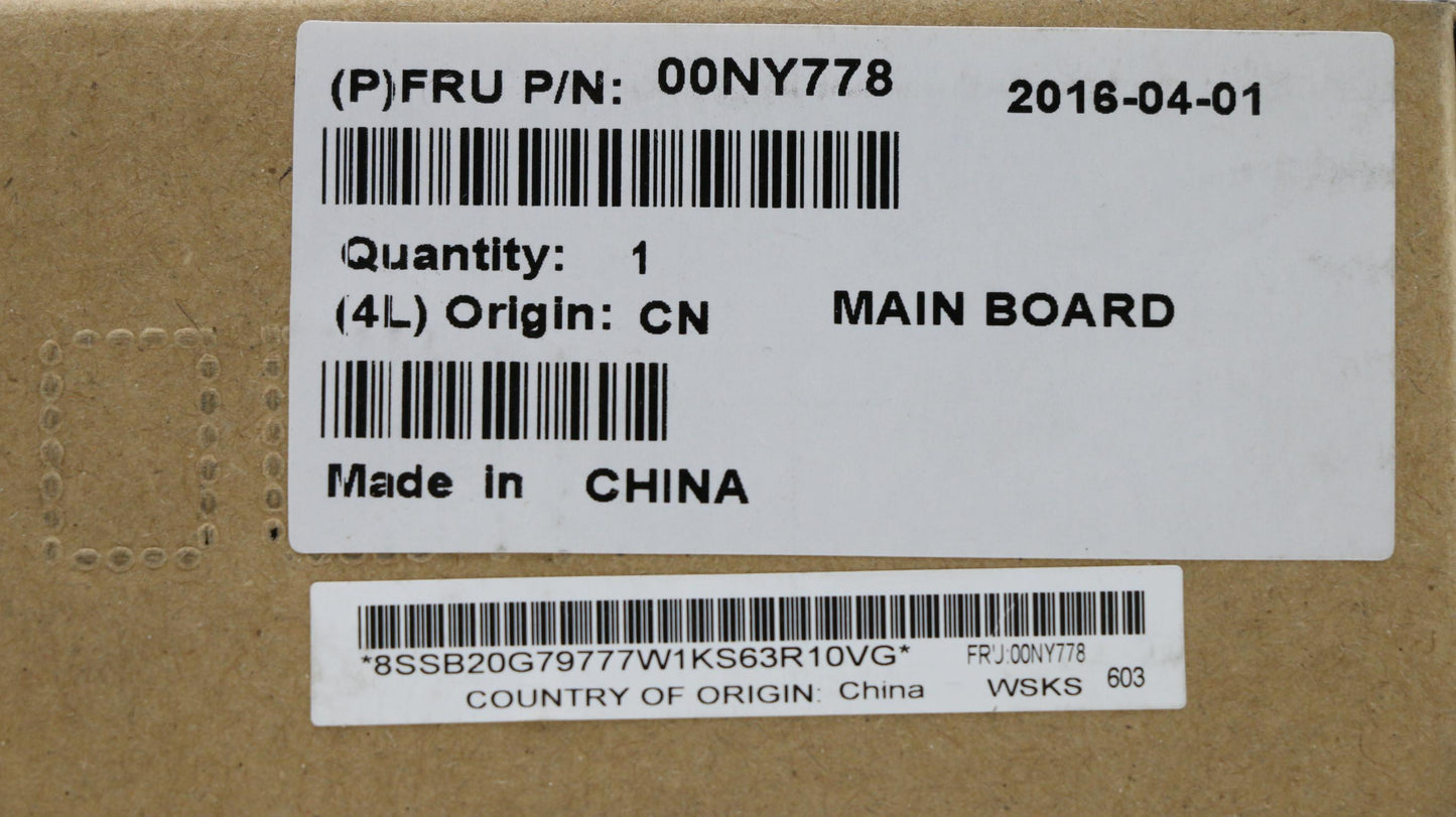 Lenovo 00Ny778 - Part