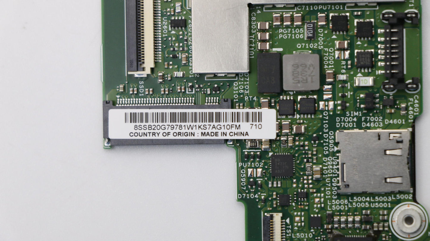 Lenovo 00NY793 Assembly Mainboard Lgf-1 M7-6Y