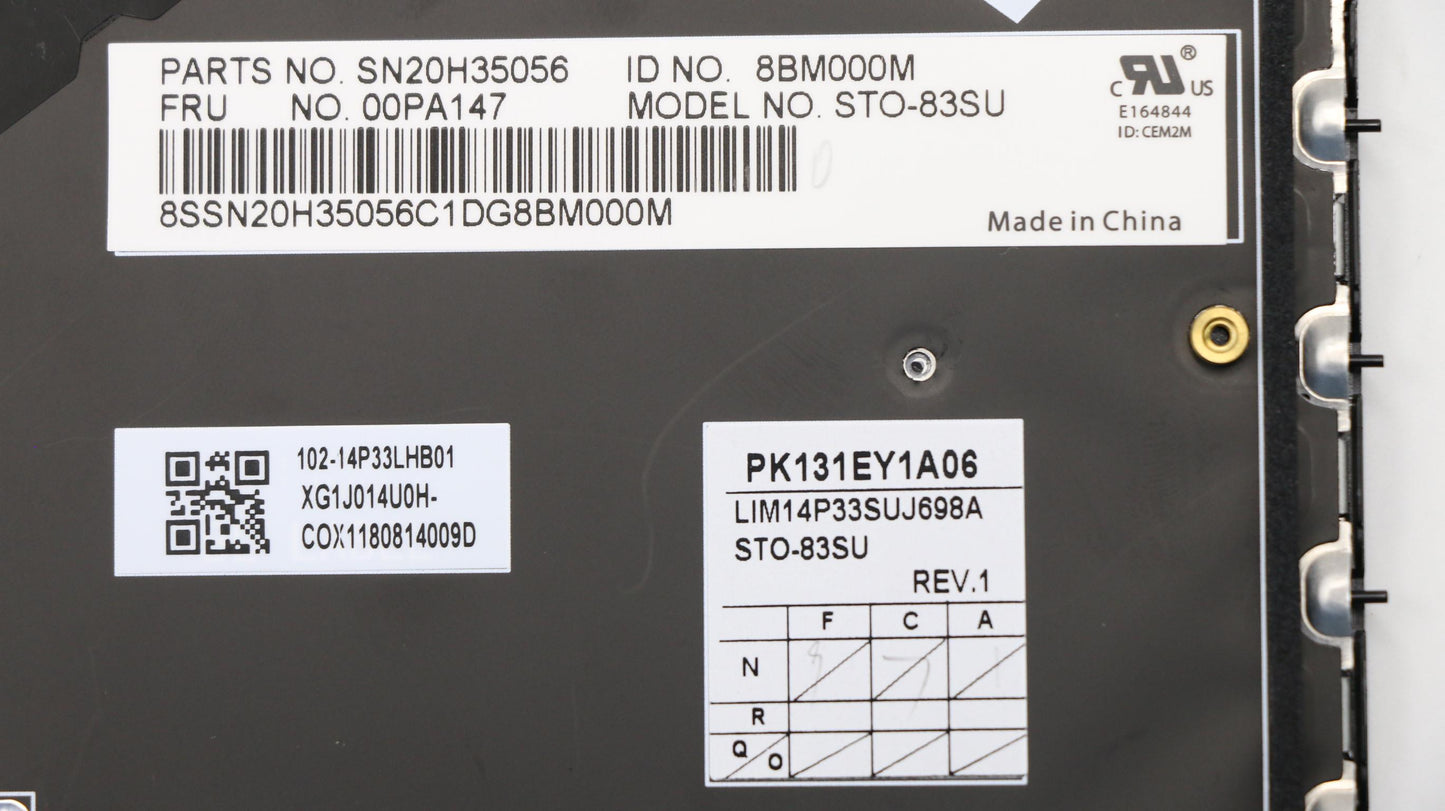 Lenovo Ki Keyboards Internal - 00PA147