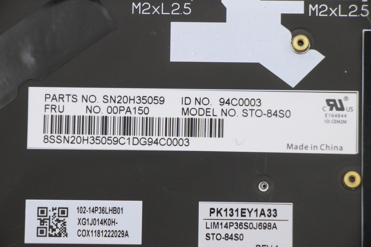 Lenovo Ki Keyboards Internal - 00PA150