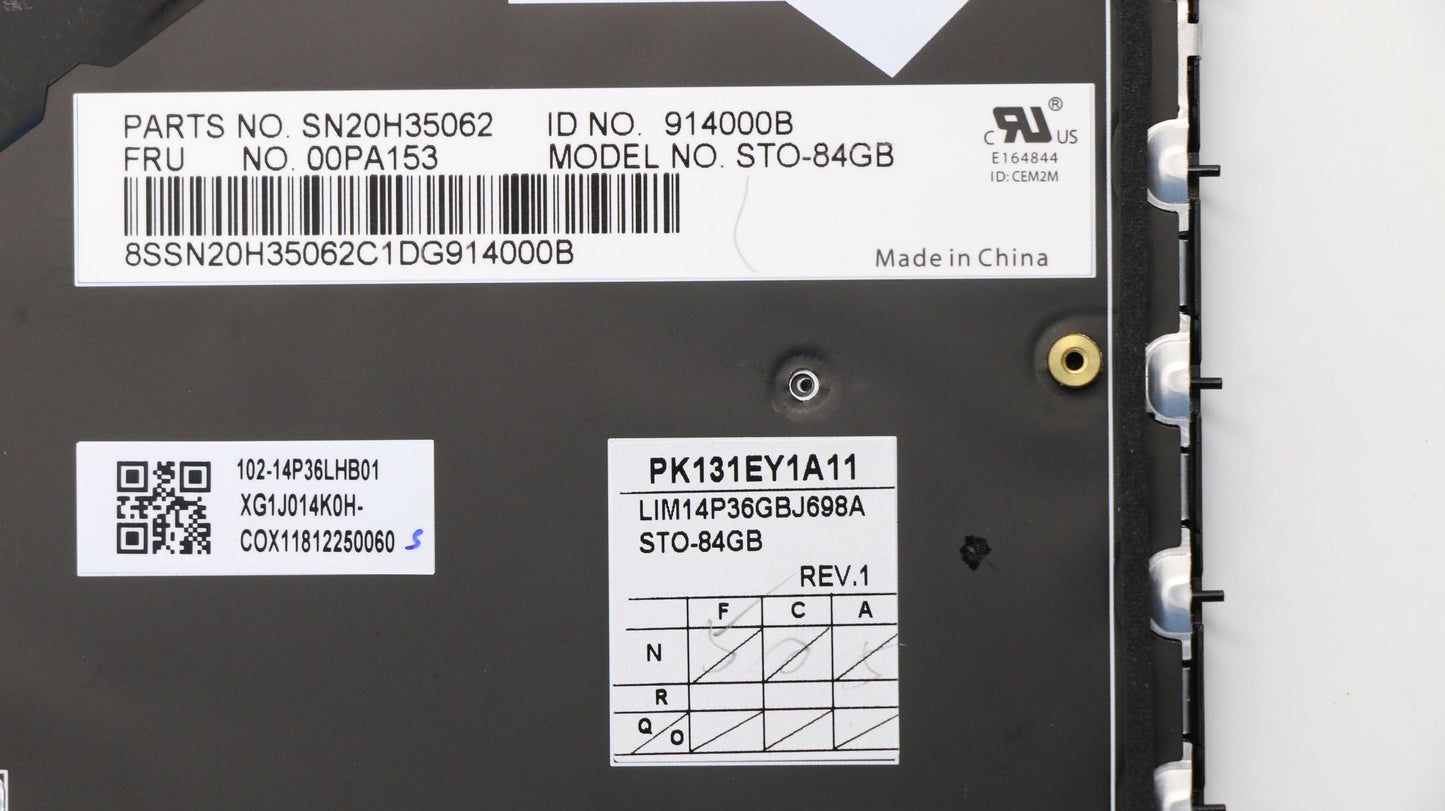 Lenovo Ki Keyboards Internal - 00PA153