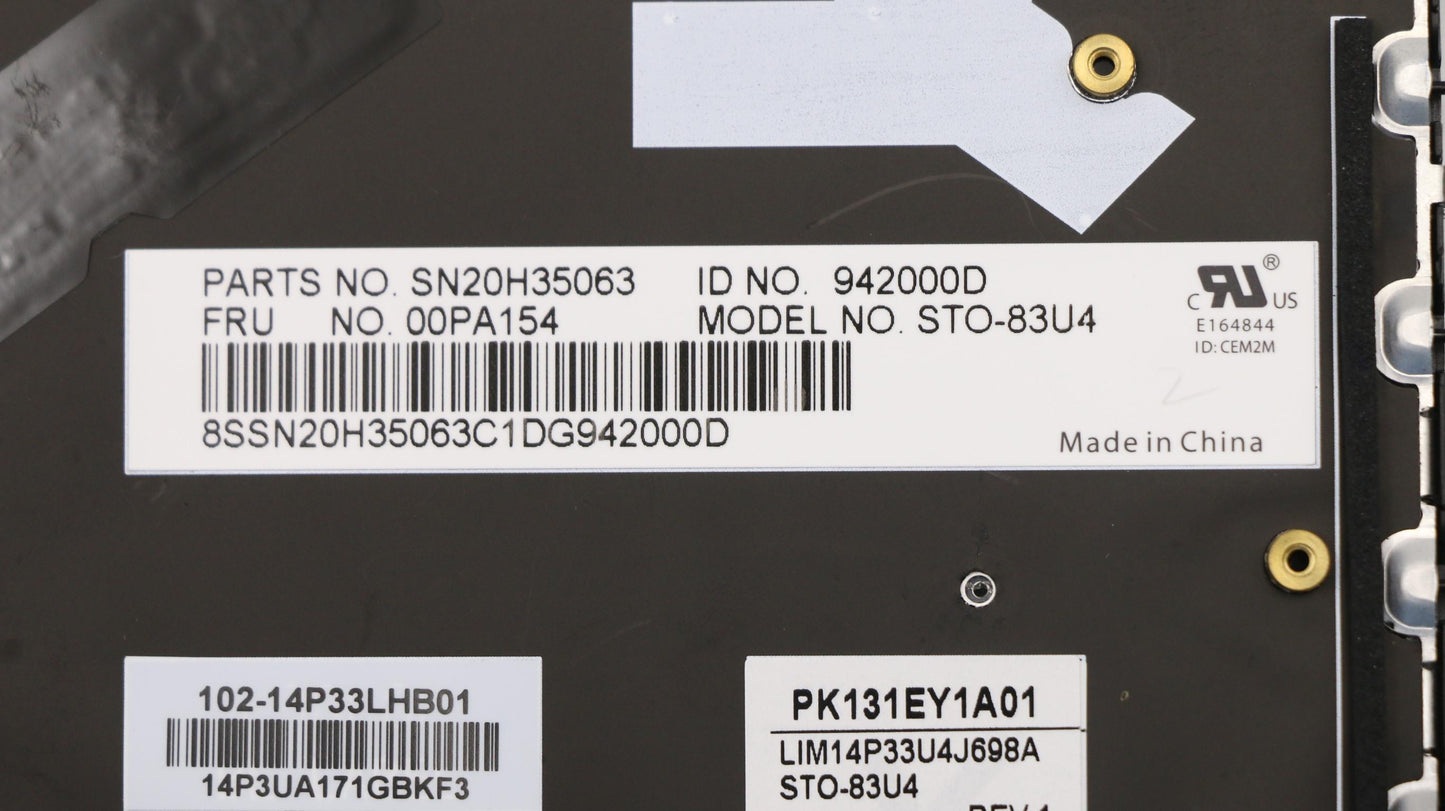 Lenovo Ki Keyboards Internal - 00PA154