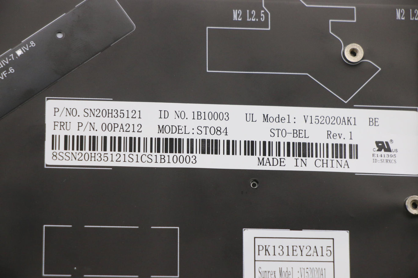 Lenovo Ki Keyboards Internal - 00PA212