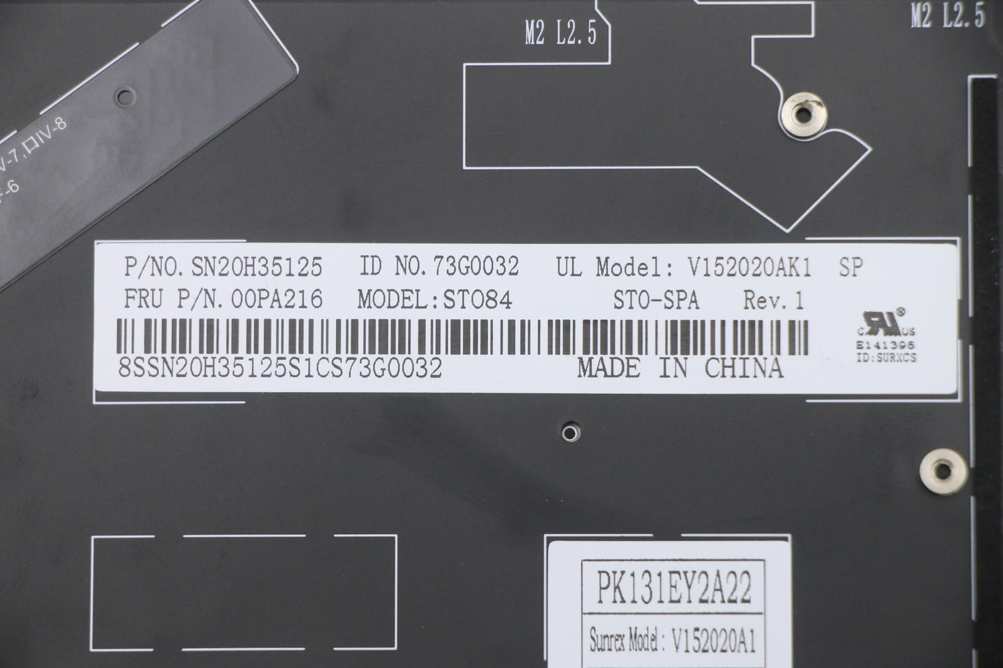 Lenovo Ki Keyboards Internal - 00PA216